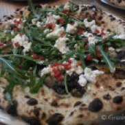 Toscana - Pizza in Banco, Fior di Latte, Mushrooms, Goats Cheese, Rocket