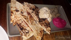 House-made Flat Bread and Three Dips