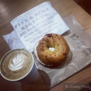 Latte and Bagel