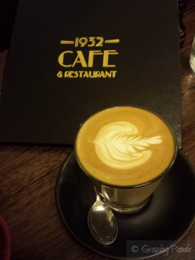 Latte at 1932 Cafe
